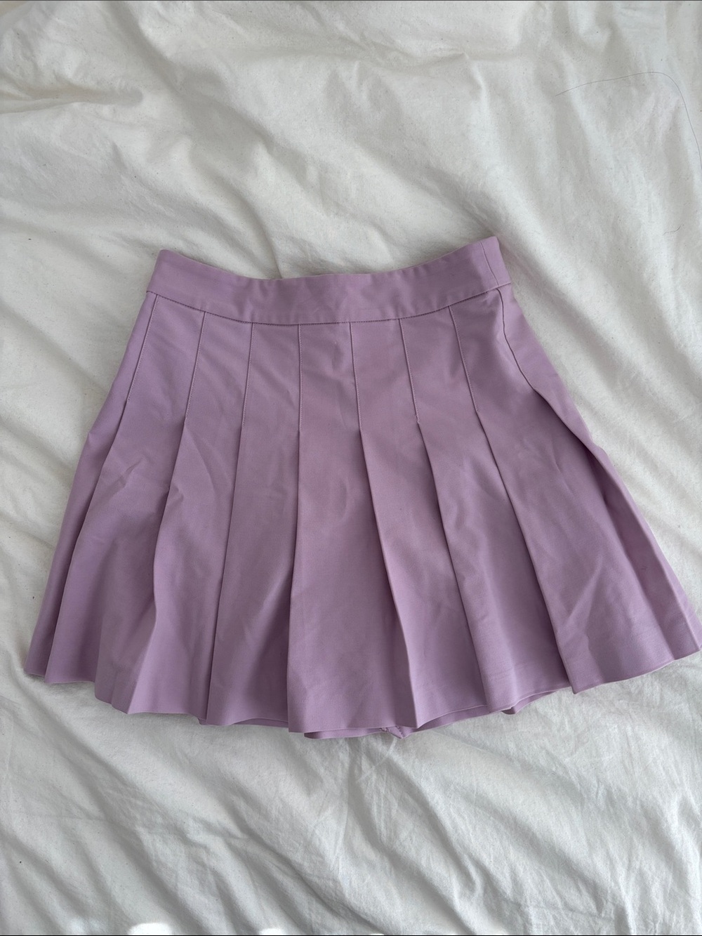 Pleated Sunday Best Lavender Skirt